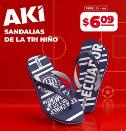 Akí Sandalias de la tri niño oferta
