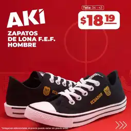 Akí Zapatos de lona f.e.f. hombre oferta