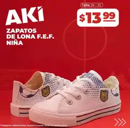 Akí Zapatos de lona f.e.f. niña oferta