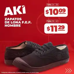 Akí Zapatos de lona f.e.f. hombre oferta