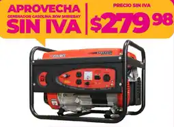 Coral Hipermercados Shineray generador gasolina oferta