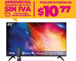 Coral Hipermercados Rca televisor led 43" oferta
