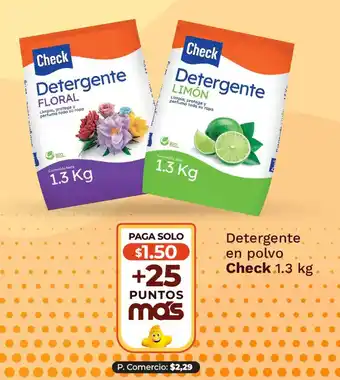Check detergente en polvo floral/ limón