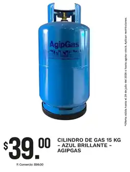 Tia Agipgas cilindro de gas azul brillante oferta