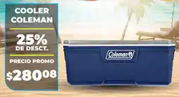 Coral Hipermercados Coleman cooler oferta