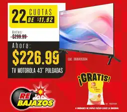 Akí Motorola tv 43" oferta