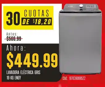 Engy lavadora eléctrica gris