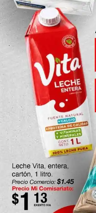 Vita leche entera cartón