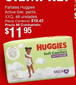 Mi Comisariato Huggies pañales active sec, pants oferta