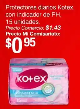 Mi Comisariato Kotex protectores diarios con indicador de ph oferta