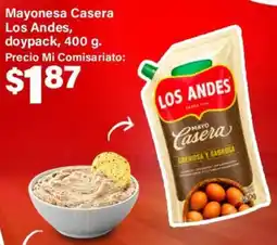 Mi Comisariato Los andes mayonesa casera doypack oferta