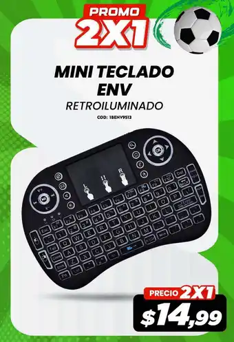 Env mini teclado retroiluminado
