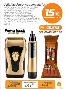 TVentas Afeitadora recargable oferta
