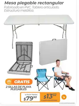TVentas Mesa plegable rectangular oferta
