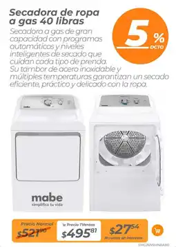 TVentas Secadora de ropa a gas oferta
