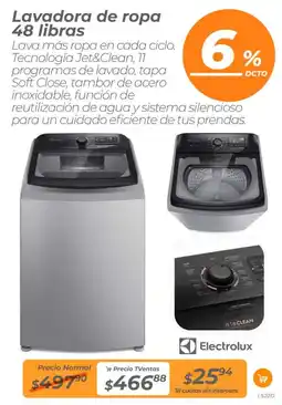TVentas Electrolux lavadora de ropa oferta