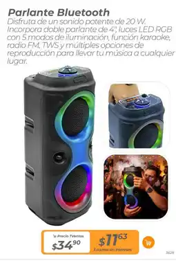TVentas Parlante Bluetooth oferta