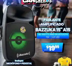 Computron Parlante amplificado bazzuka 15" a15 oferta