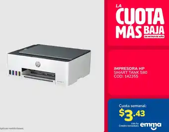 IMPRESORA HP SMART TANK 580