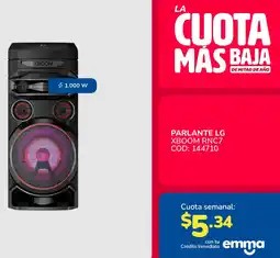 Artefacta PARLANTE LG XBOOM RNC7 oferta