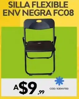 Novicompu Silla flexible env negra FC08 oferta