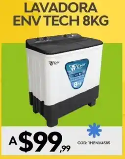 Novicompu Lavadora env tech 8kg oferta