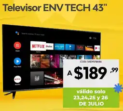 Novicompu Televisor ENV TECH 43" oferta