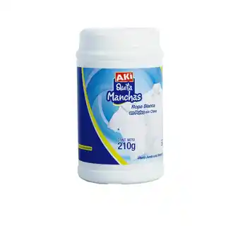 Akí AK.QUITAMANCHAS/POLVO ROPA BLANCA 210g oferta