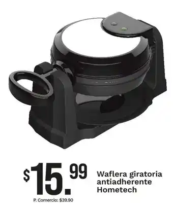 Hometech antiadherente waflera giratoria