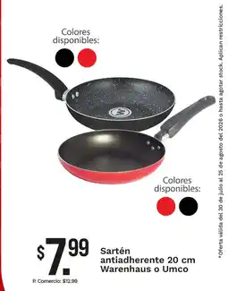 Tia Sartén warenhaus o umco antiadherente oferta