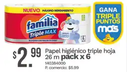 Tia Familia triple max papel higiénico triple hoja oferta