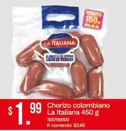 Tia La italiana chorizo colombiano oferta