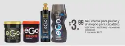 Tia Ego gel, crema para peinar y shampoo para caballero oferta