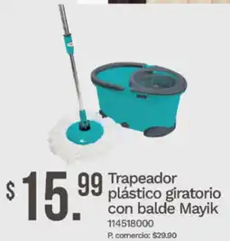 Tia Mayik trapeador plástico giratorio con balde oferta