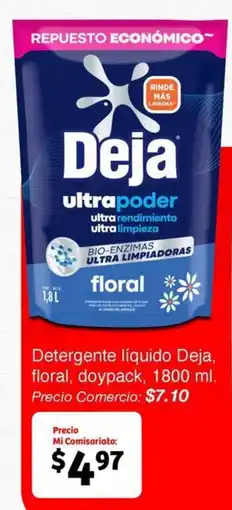 Mi Comisariato Deja ultrapoder detergente liquido oferta