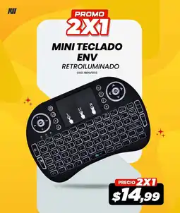Novicompu ENV mini teclado retroiluminado oferta