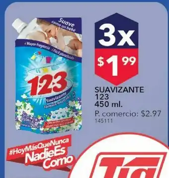 Tia Suavizante 123 450ml x3 oferta