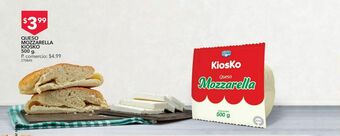 Tia Queso mozzarella kiosko 500g oferta