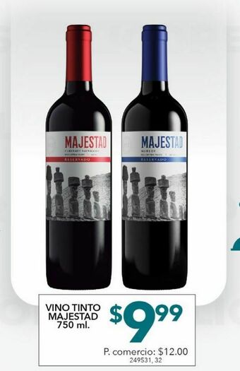 Tia Vino tinto majestad 750ml oferta