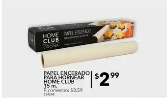 Tia Papel encerado para hornear home club 15m oferta