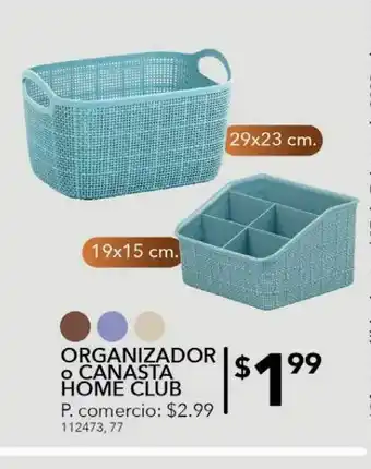 Tia Organizador o canasta home club oferta