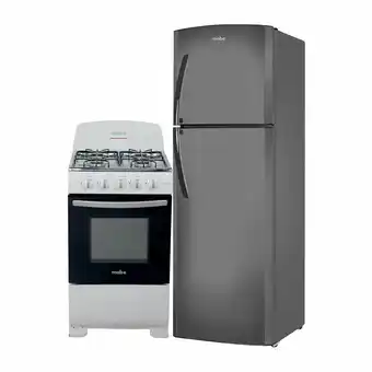 Tia Combo Refrigeradora Mabe 230 lts + Cocina Mabe 4 quemadores oferta
