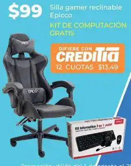 Tia Silla gamer reclinalbe Epicco oferta