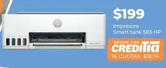 HP Impresora Smart tank 583