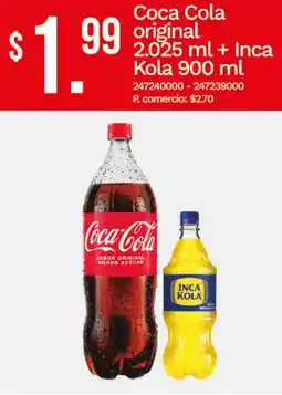 Tia Coca Cola original + Inca Kola oferta