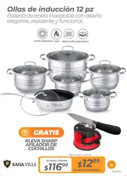 TVentas Ollas de inducción 12 pz oferta