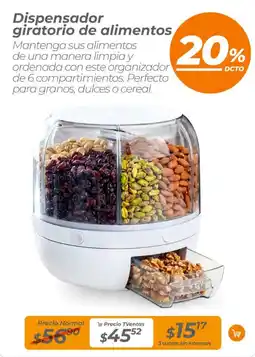 TVentas Dispensador giratorio de alimentos oferta