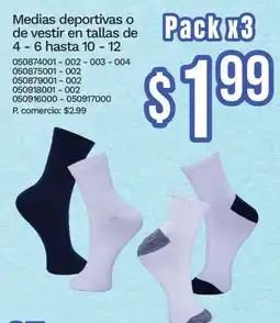 Tia Medias deportivas o de vestir en tallas oferta