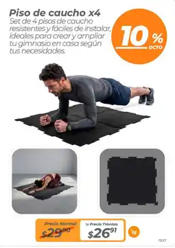TVentas Piso de caucho x4 oferta