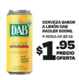 Delportal Supermercados DAB Cerveza Sabor a Limón Radler oferta